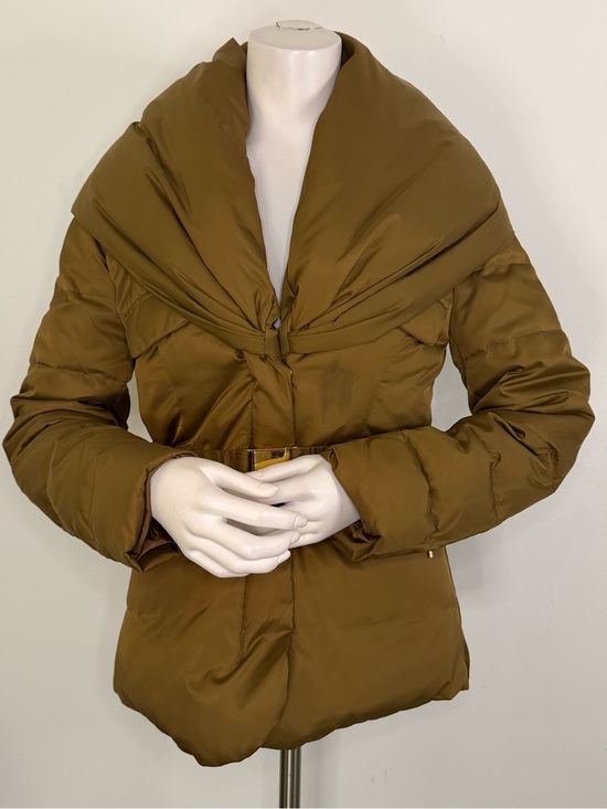Laundry By Shelli Segal Jackets & Blazers - Laundry Puffer Jacket with Oversized Shawl Collar - Olive Brown